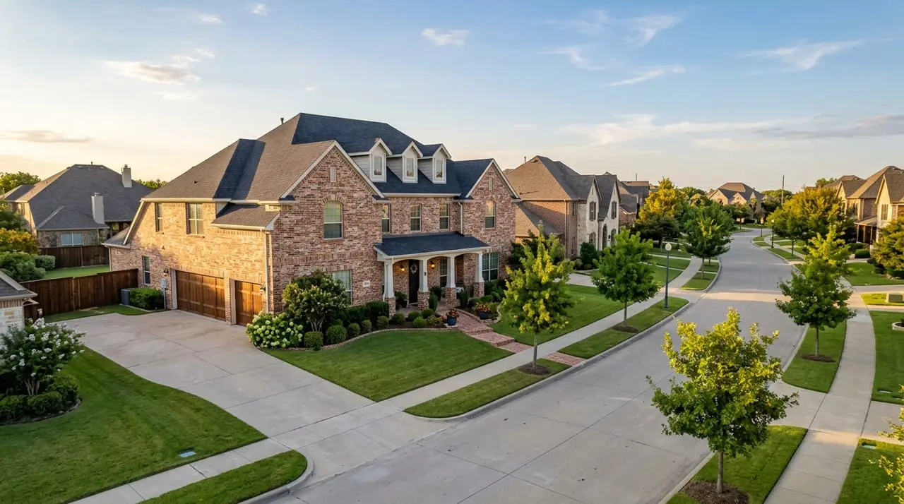 Family suburban homes on quiet streets in Keller, a top-rated Keller ISD community north of Fort Worth